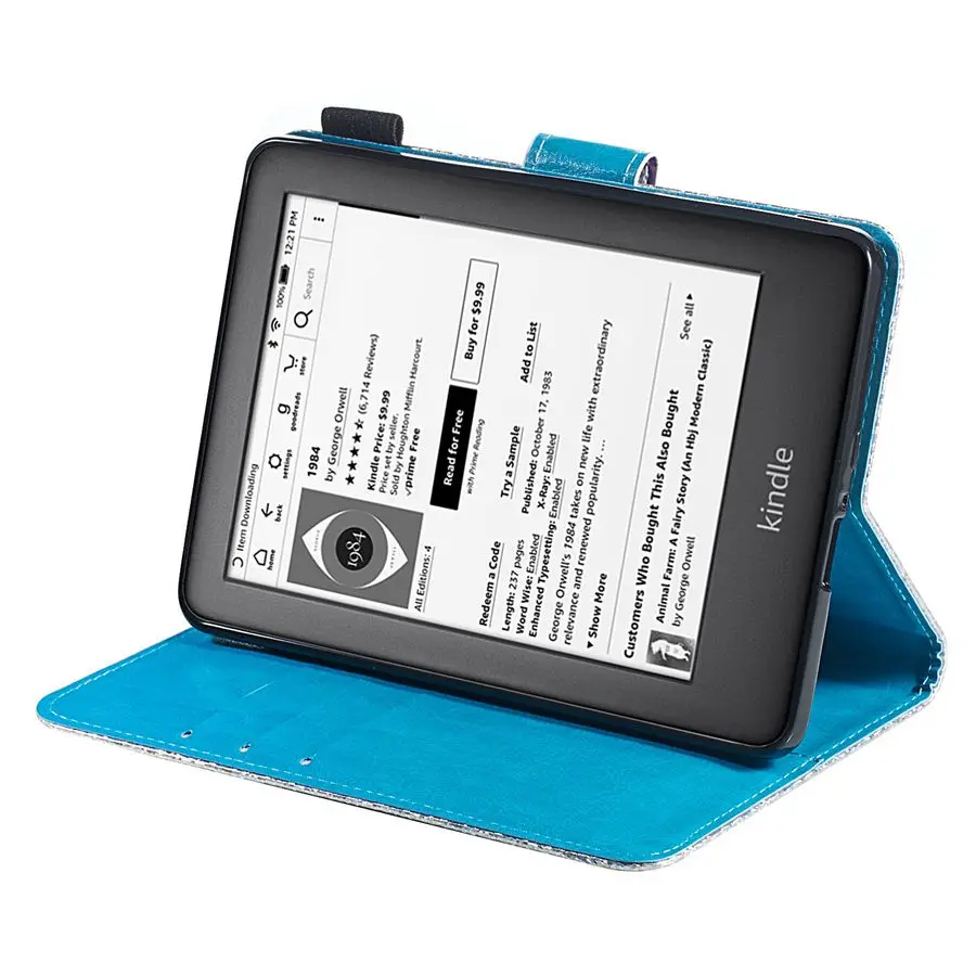 Из искусственной кожи чехол для Amazon все новые Kindle 658 2019 3D флэш покрытие чипа Coque