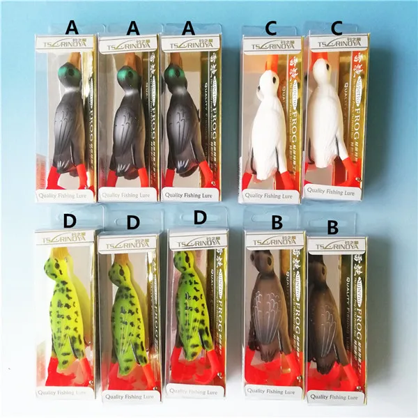 A3B2C2D3 LY22 Tsurinoya, 10 шт., новинка, Pesca, приманка для ловли щуки, искусственная приманка, 18,5 г, 10 мм, утка, приманка, мягкие приманки, воблеры для рыбалки, лягушка, приманка - Цвет: A3B2C2D3 LY22