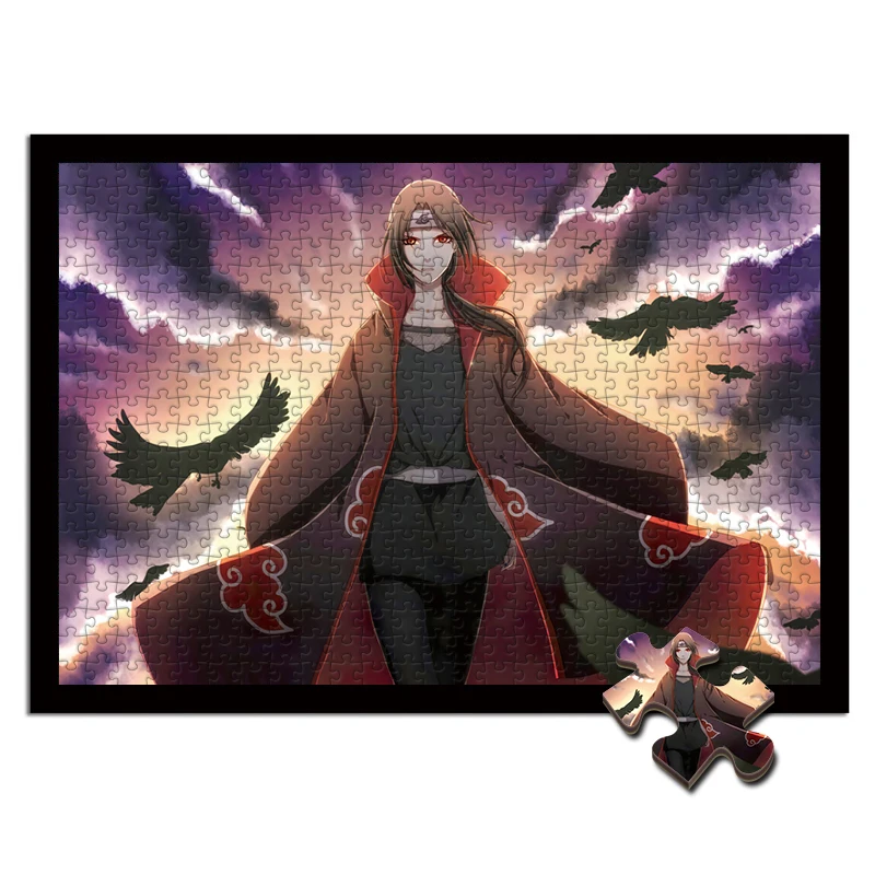 

Uchiha Itachi jigsaw puzzle 1000 pieces adult Akatsuki Anime peripheral Large difficulty Unzip educational toys Custom gift