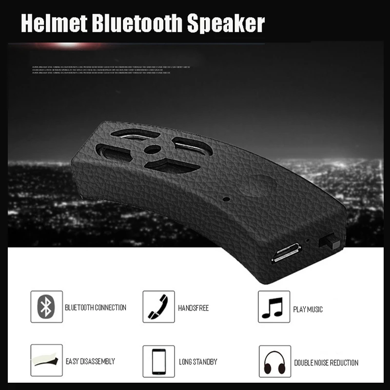 Мотоциклетный шлем динамик аудио MP3 Bluetooth Портативный водонепроницаемый Бумбокс