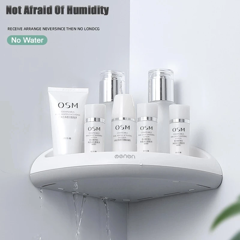 bathroom storage punch free triangular shelves holder shower corner shelf shampoo rack kitchen basket holder accessories free global shipping