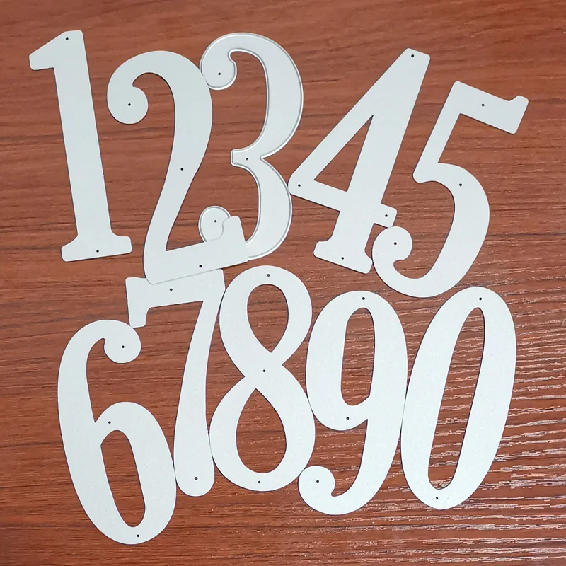 Высота каблука 10 см/4 дюйма цифры буквы набор высекальных форм Mold ремесел умереть