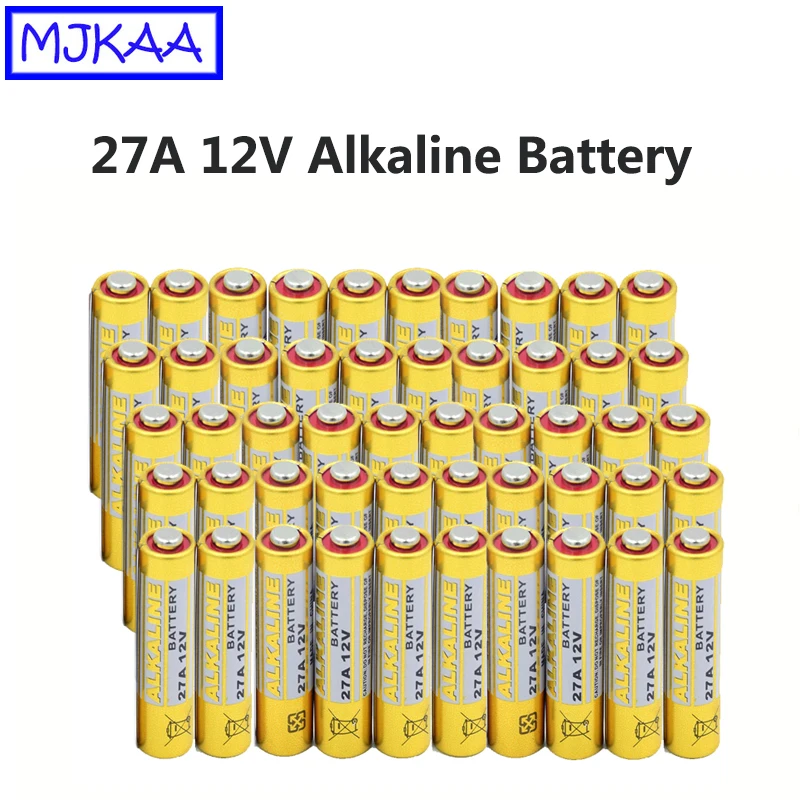 MJKAA 50 шт. 27A 12 В L828 сухая щелочная батарея 27AE 27MN A27 27A12V батареи для дверного звонка