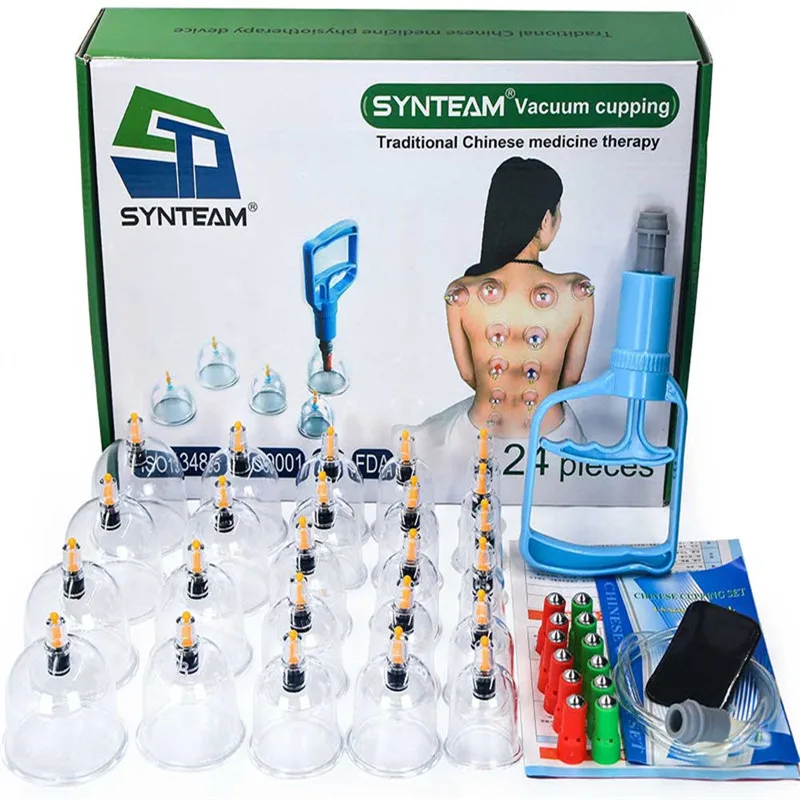 24 банки чашки Набор вакуумных банок магнитный аспиратор устройство для