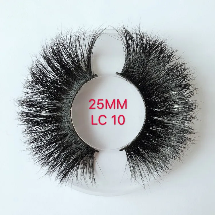 25mm LC10 10 пар длина 25 мм норковые ресницы Экстра длинные 3 норковые ресницы большие драматические перекрещивающиеся пряди ресницы натуральные ресницы расширение - Цвет: 25mm LC10