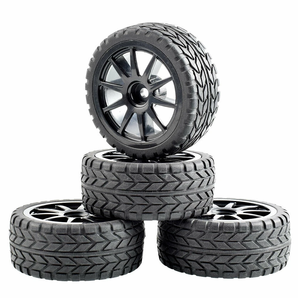 RC 910 6017 резиновые шины и пластиковые колеса 4 шт для HSP HPI 1:10 на дороге