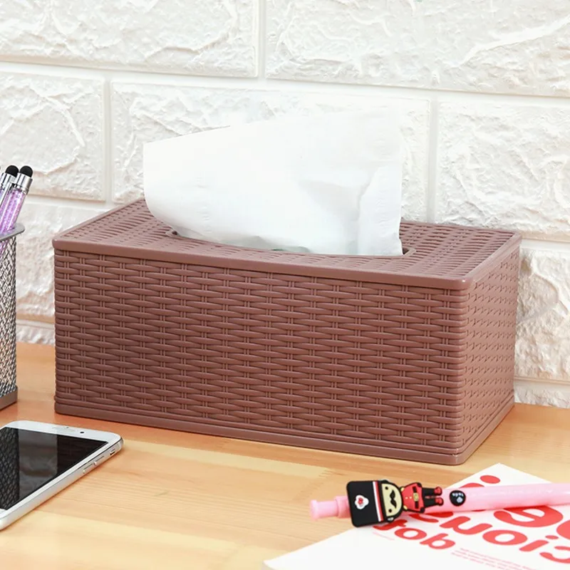 Бамбуковая плетеная пластиковая коробка для салфеток креативный Домашний
