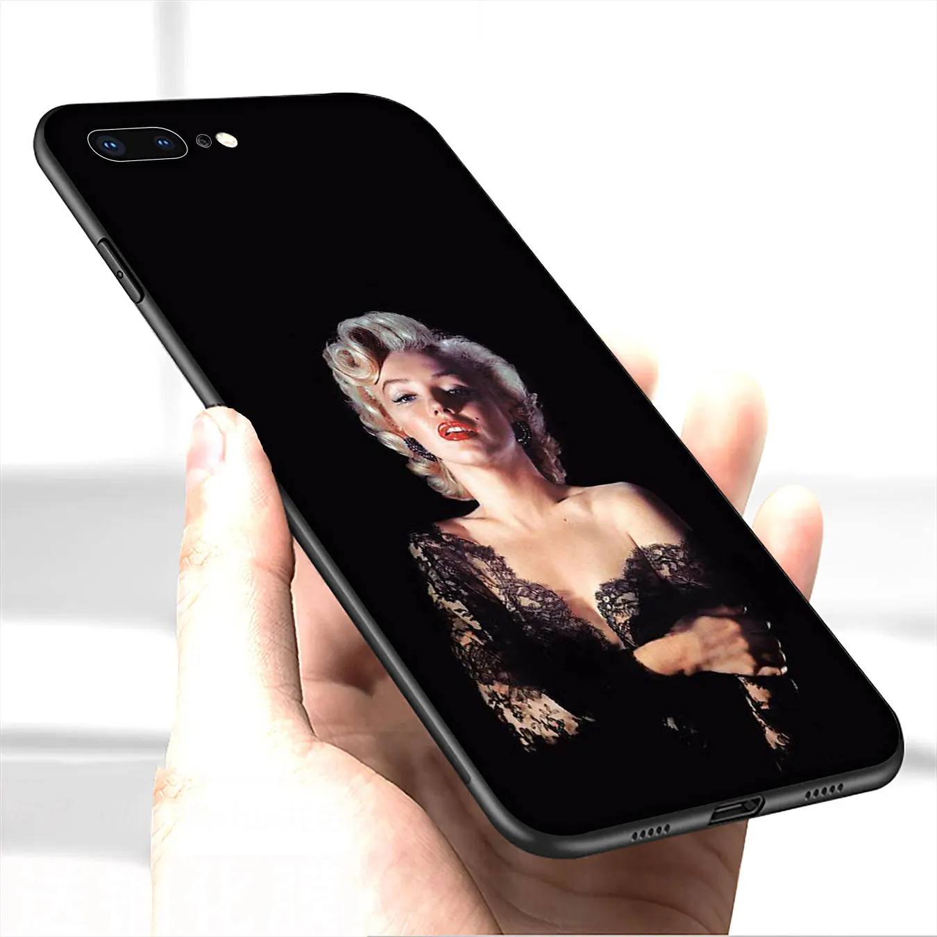 Мягкий силиконовый чехол IYICAO для телефона Мэрилин Монро iPhone 12 Mini XR X XS 11 Pro Max 5 5S SE 6