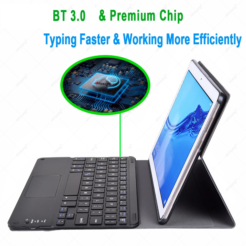 Чехол с клавиатурой для Samsung Galaxy Tab S7 Plus 11 12 4 S4 S5e 10 5 S6 Lite русской испанской