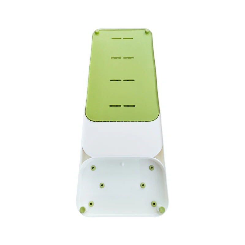 Пластиковый держатель для блока ножей выдвижная стойка хранения поднос шкафа