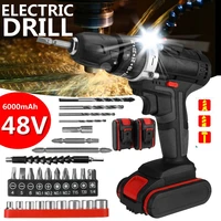 blmiatko 48v 3 in 1 electric drill screwdriver 2 speed 253 turque power driver tools set with 6000mah battery drill accessories