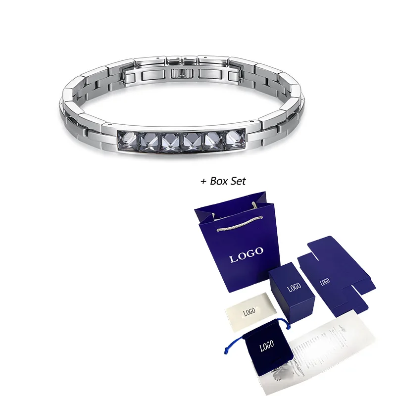 

Fashion Jewelry SWA New Element Black Crystal Men's Bracelet Exquisite All-match Bracelet Couple Luxury Jewelry Romantic Gift