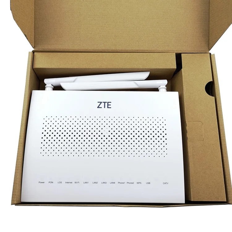 Оптоволоконный ONU F668 V5.2 4GE + 2TEL CATV Wifi GPON ONT оптоволоконного сетевого модема
