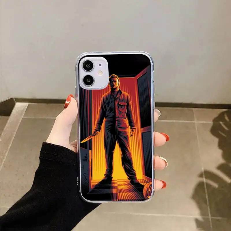 

Halloween The Curse Of Michael Myers Phone Case Transparent soft For iphone 5 5s 5c se 6 6s 7 8 11 12 plus mini x xs xr pro max