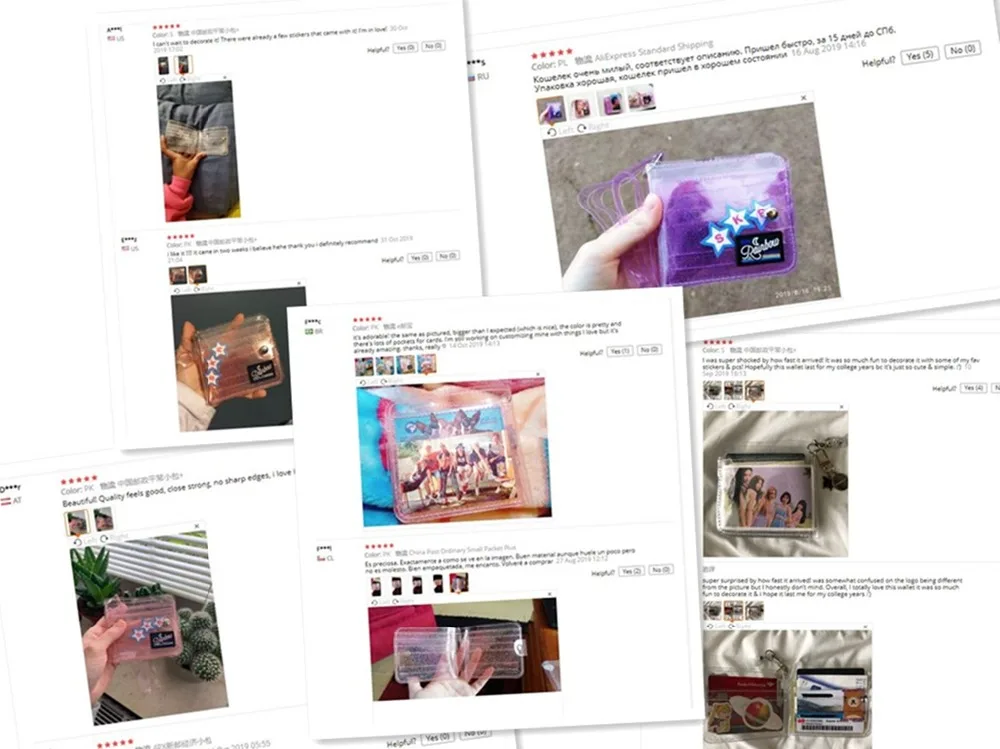 Transparent ID Card Holder PVC Folding Short Wallet Fashion Women Girl Glitter Business Cards Case Purse with Lanyard Sum