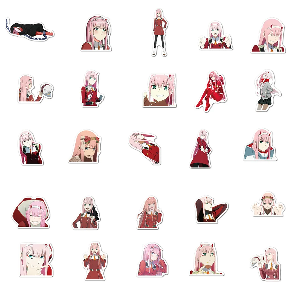 

100pcs DARLING in FRANXX Stickers Kawaii DIY Diary Album Planner Stickers Anime Decoration Sticker Stationery Kids Toys