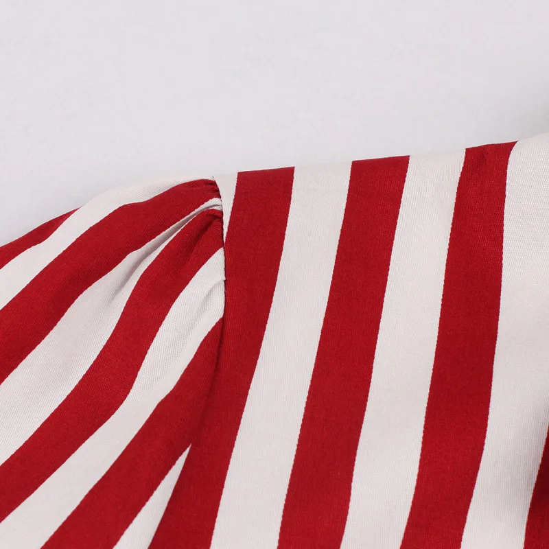 Женский сарафан в полоску винтажное платье миди стиле 50-х годов элегантный