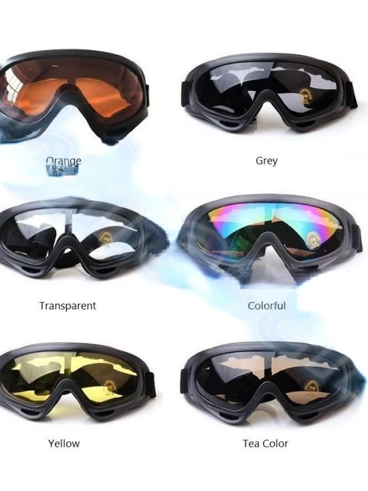 

1pcs Winter Windproof Skiing Glasses Goggles Outdoor Sports cs Glasses Ski Goggles UV400 Dustproof Moto Cycling Sunglasses