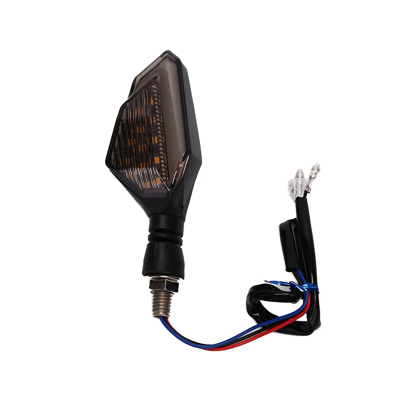 

2pcs/Pair Indicators Blinkers 3 Wires Universal Yellow +Blue Motorcycle LED Turn Signal Lights Amber Lamp Left Right Signals