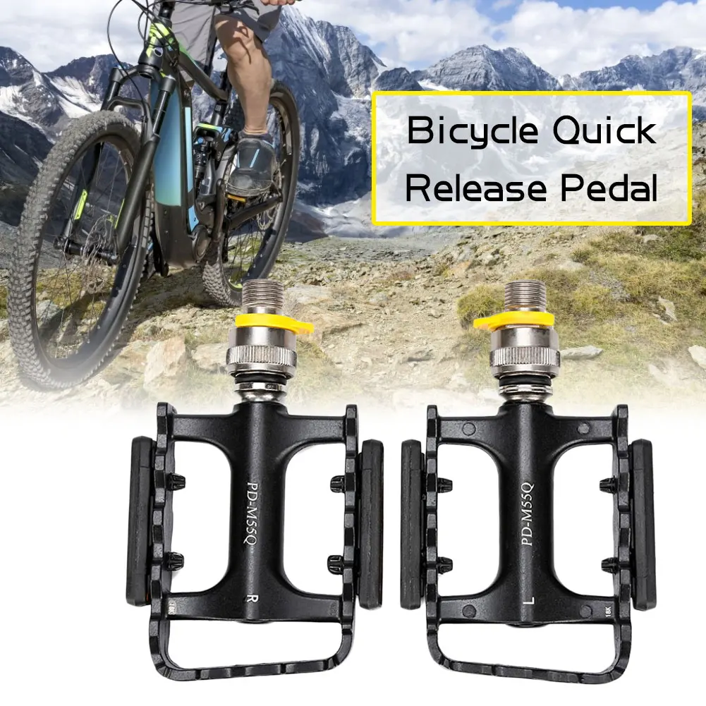 

MTB Pedal Quick Release Road Bicycle Pedal Anti-slip Ultralight Mountain Bike Pedals Aluminum Alloy Sealed Bearing Pedal