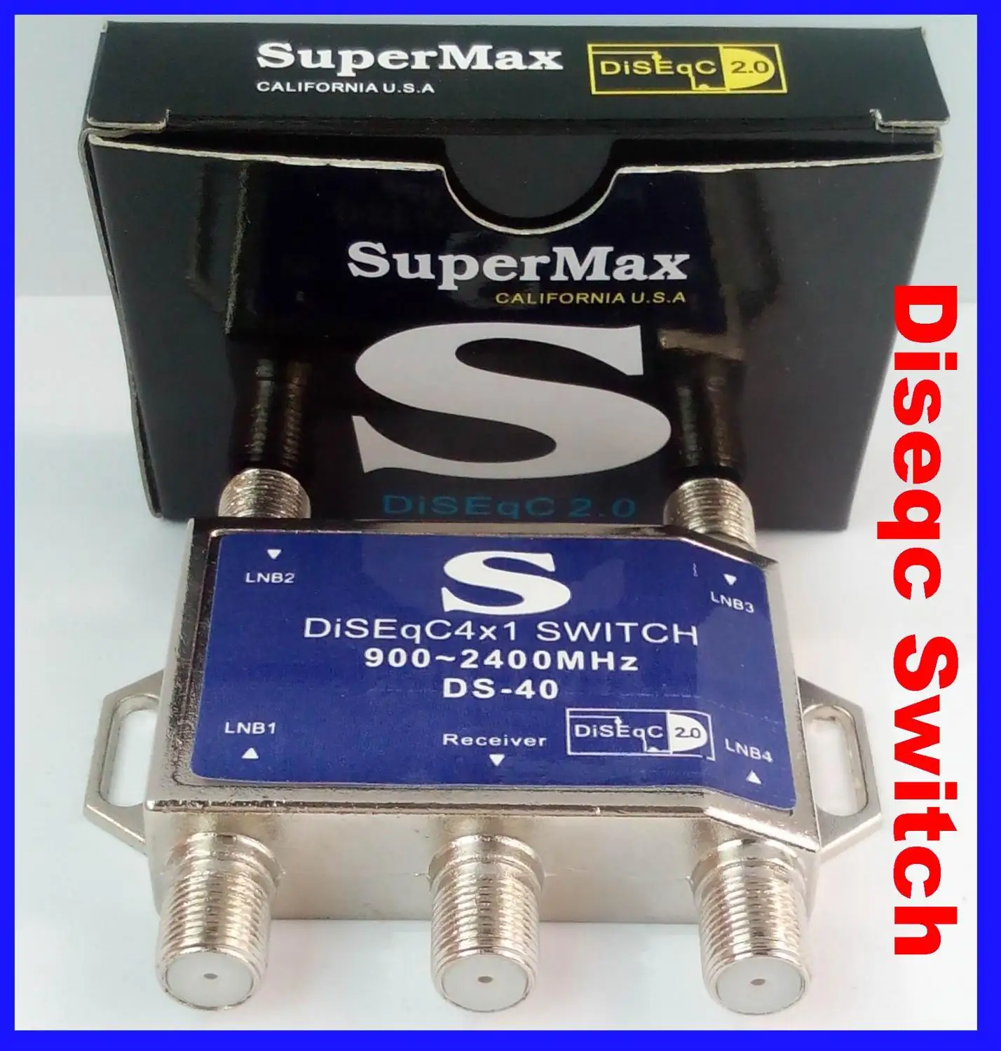 SUPERMAX 4x1 качество 4 в 1 DiSEqC переключатель спутниковый FTA ТВ с lnb конвертером переключатель для спутникового приемника