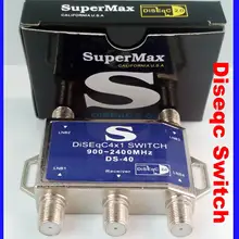 SUPERMAX 4x1 качество 4 в 1 DiSEqC переключатель спутниковый FTA ТВ с lnb конвертером переключатель для спутникового приемника