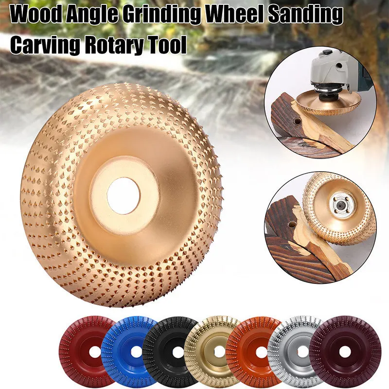 Woodworking polishing wheel angle grinder plastic thorn disk curved plane bevel tea root carving wood file | Инструменты