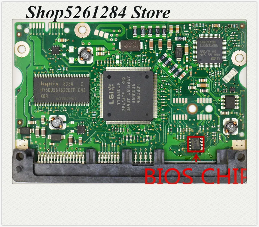 

HDD PCB Seagate Logic Board / PCB 100466725 REV A DLAJ-4 / 100468974 , 100468972 / ST3500320AS , ST3500620AS , ST3500820AS