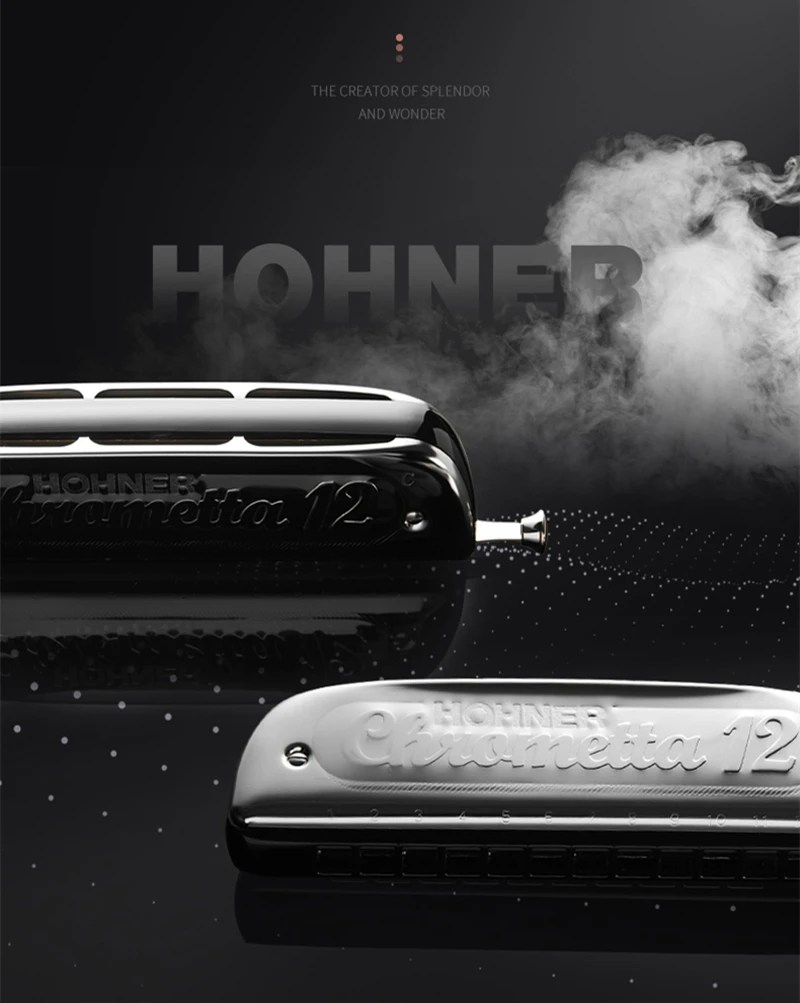 Германия оригинальная Хроматическая губная гармоника HOHNER 255/48 Chrometta 12 Ключ C/ключ G армоника рот Оганов губная гармоника HOHNER