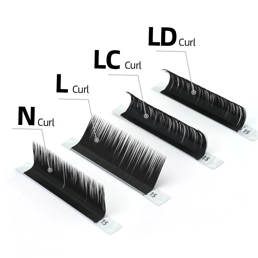 NAGARAKU Mix Eyelash Extension Makeup L LC N Curls 7-15mm 16 Lines Synthetic Mink Individual Eyelashes High Quality Lashes | Красота и