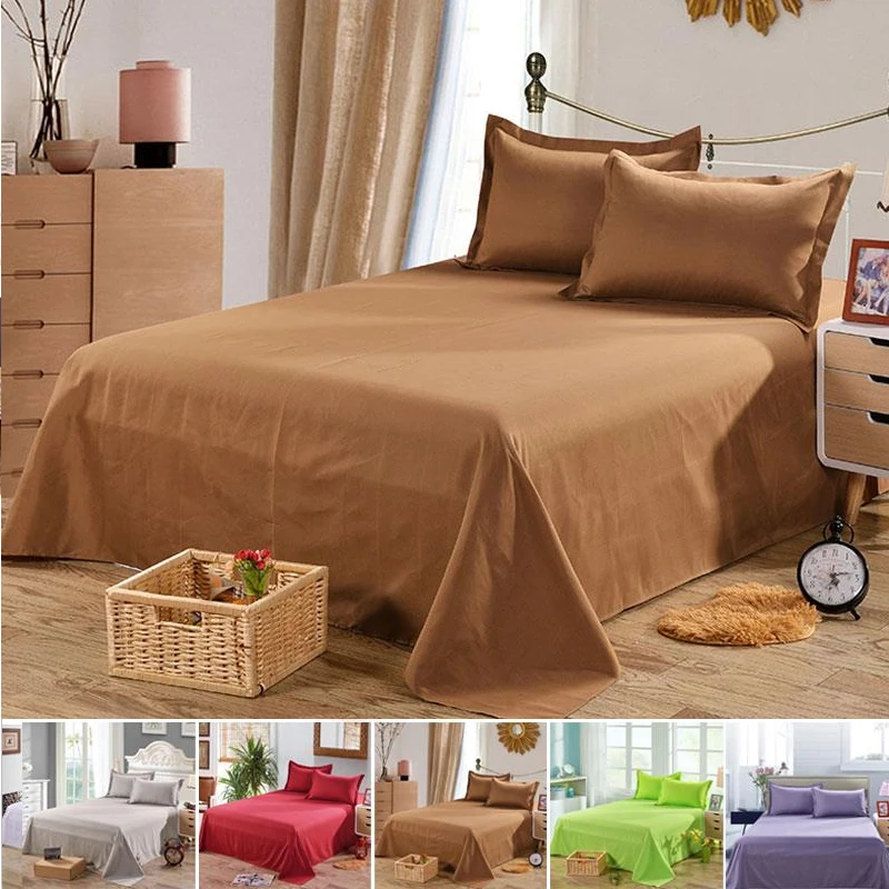 

Household Products Bed Linings Polyester Washable Room Furniture Room Bed Sheets Bedsheet Bedsheet Flat Single Beding Plain