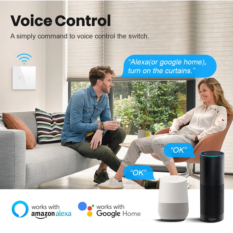 AVATTO Tuya Smart Life Wi-Fi жалюзи шторы светильник переключатель для электрического работы