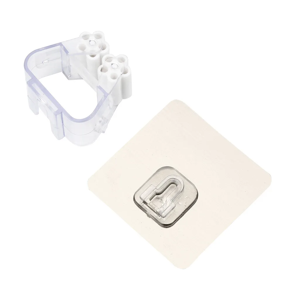 Настенный органайзер для швабры держатель щетки вешалка метлы стеллаж хранения