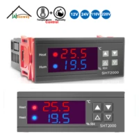 220v 24v 12v humidity temperature controller for sensor dry contact relay heatingcoolinghumidificationdehumidification