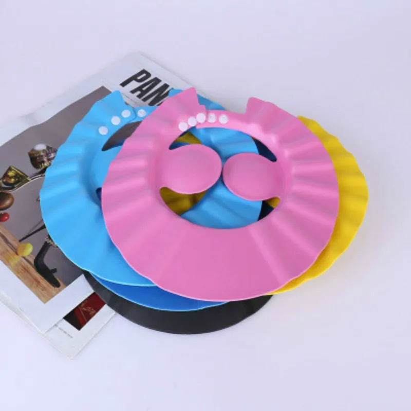 1 шт. ванна для мытья волос защитный колпачок уха детей шапочек купания Шапочки