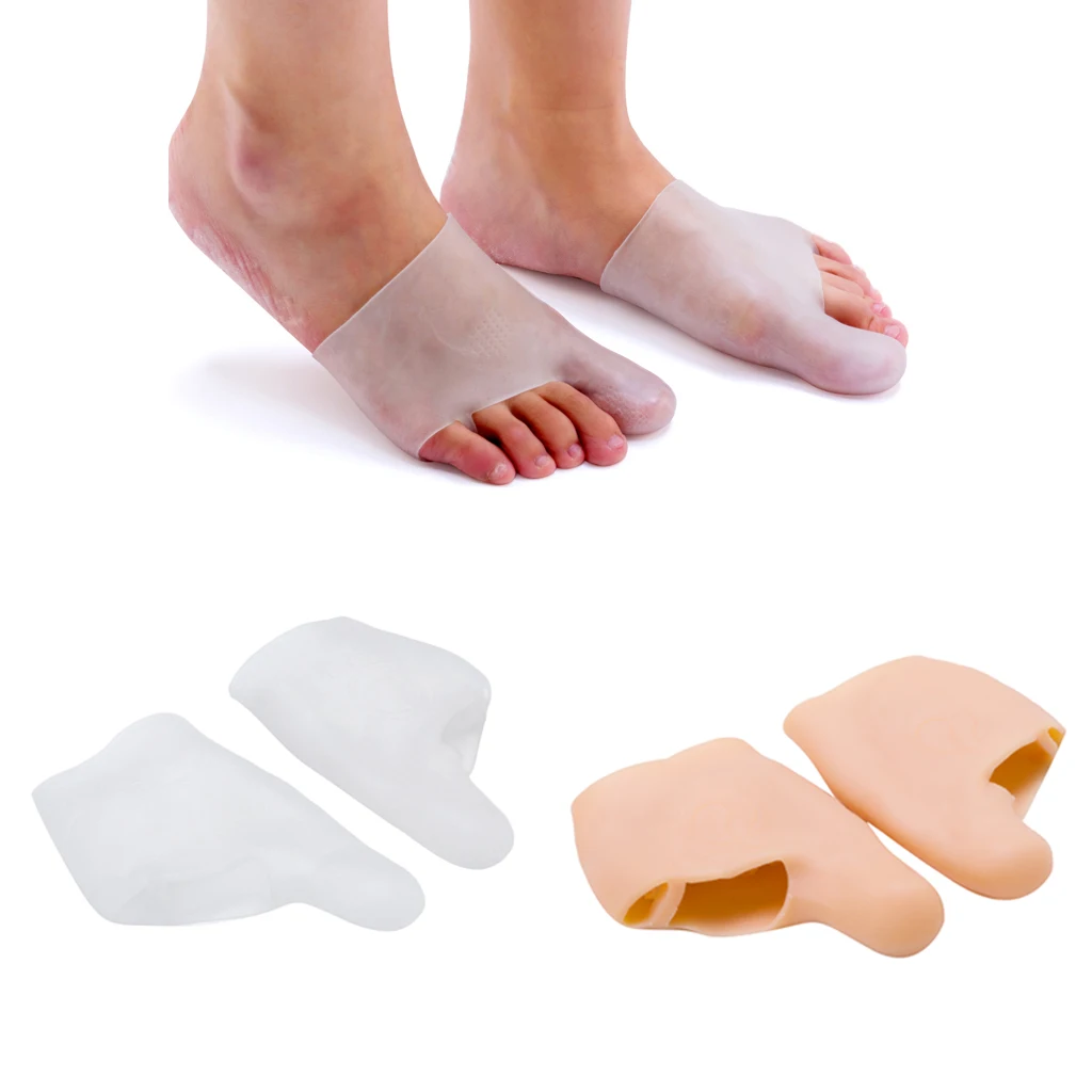 

1 Pair Of Hallux Valgus Soft Silicone Pain Relief Toe Separators Foot Care