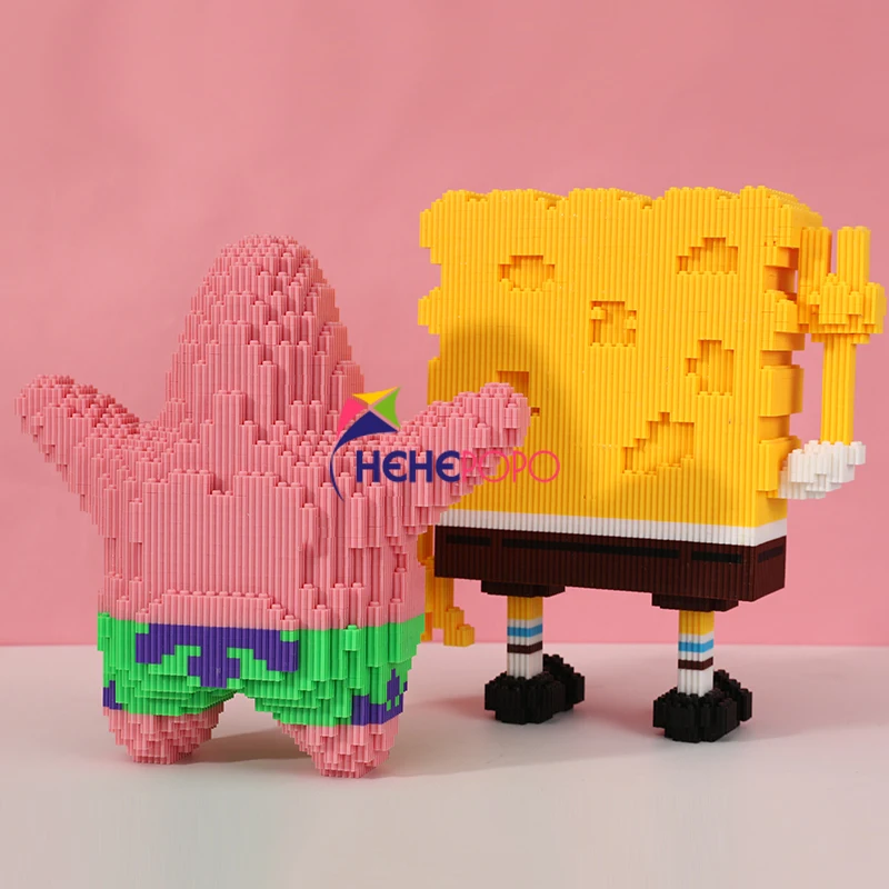 4300 шт. + Spongebobed соединение строительных блоков в Ирландском стиле С рисунком