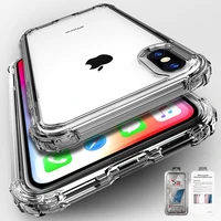 ultra thin clear shockproof tpu phone case for iphone 11 12 mini pro xs max se 2020 xr x 8 7 6 6s plus protect rubber back cover