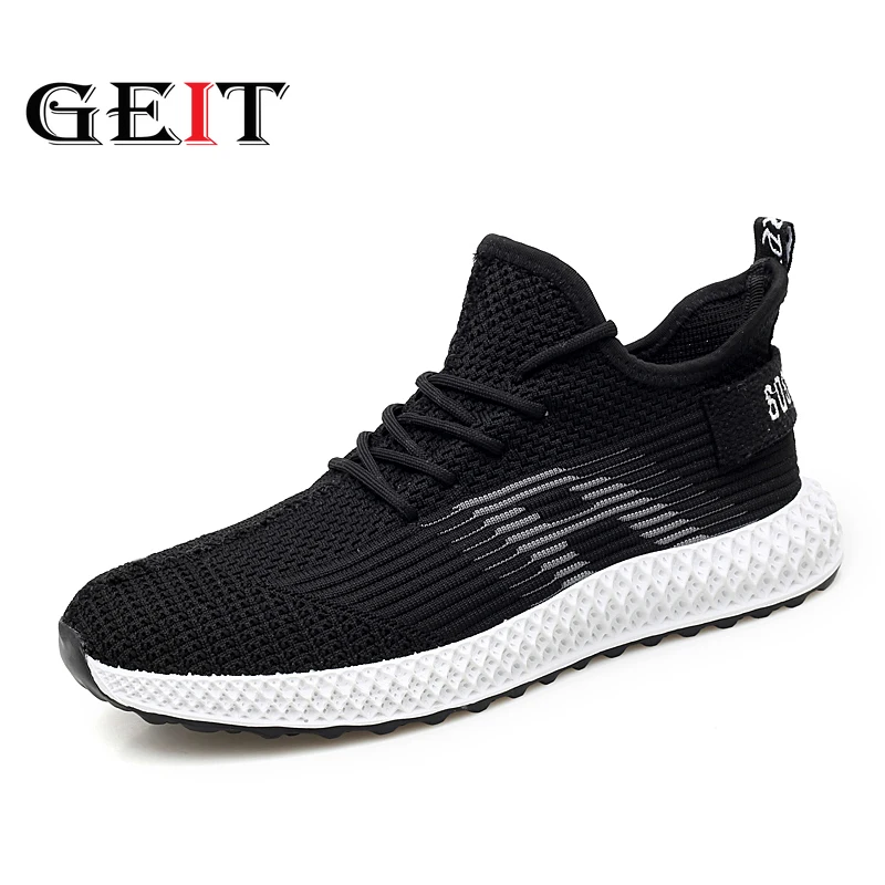 Мужская обувь для бега сезон лето дышащая Спортивная светильник из сетчатого