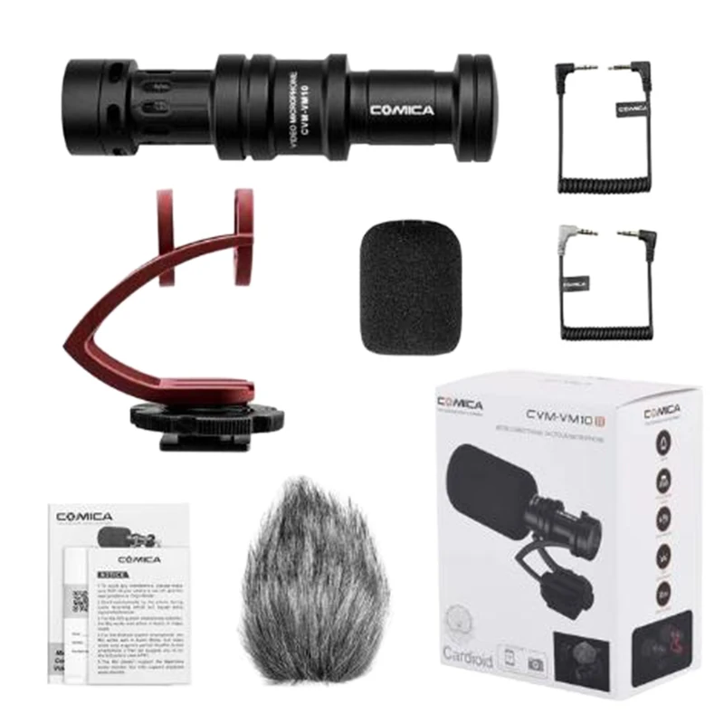COMICA CVM-VM10II микрофон для записи видео на камеру/телефон Micro-Phone Canon Nikon Sony DSLR