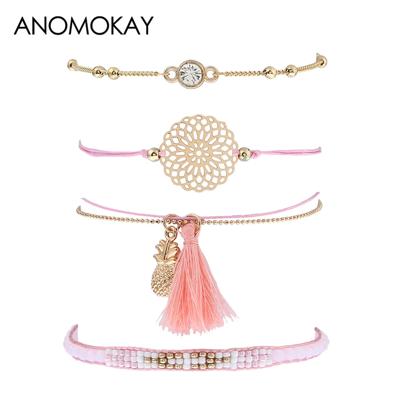 Женский винтажный браслет в европейском и американском стиле с кисточками