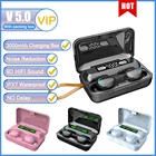 TWS Bluetooth-наушники с зарядным футляром, 3000 мАч