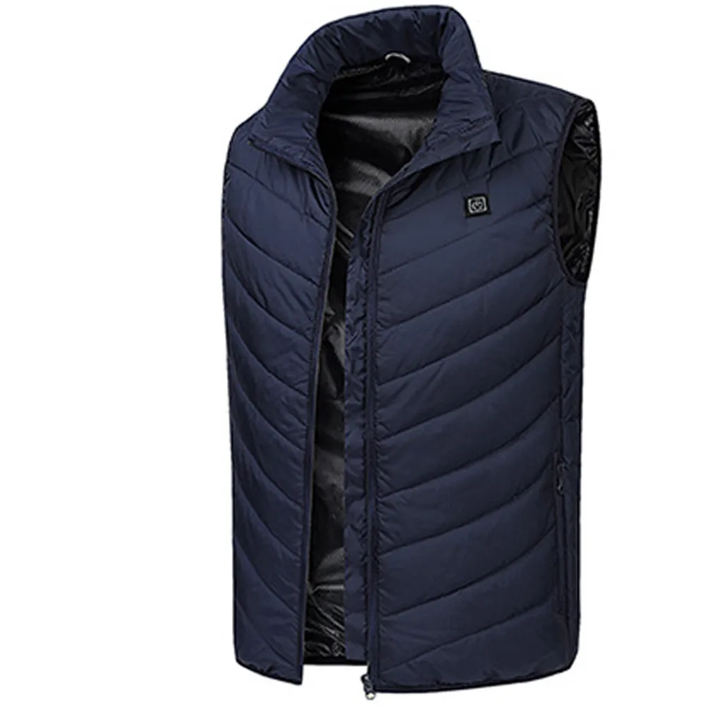 Утепленный жилет для мужчин и женщин зимняя теплая одежда пальто с подогревом