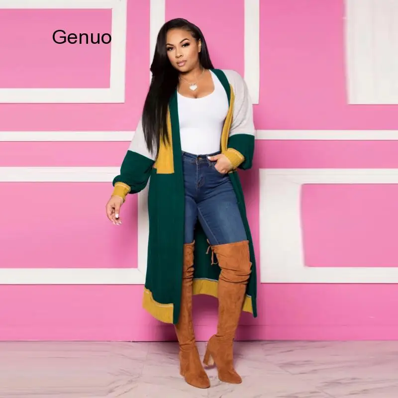 

Winter Autumn Women Trench Full Sleeve Plaid Print Coats Trenchs Street Night Club Overcoat Casual Female Windbreaker Outercoat