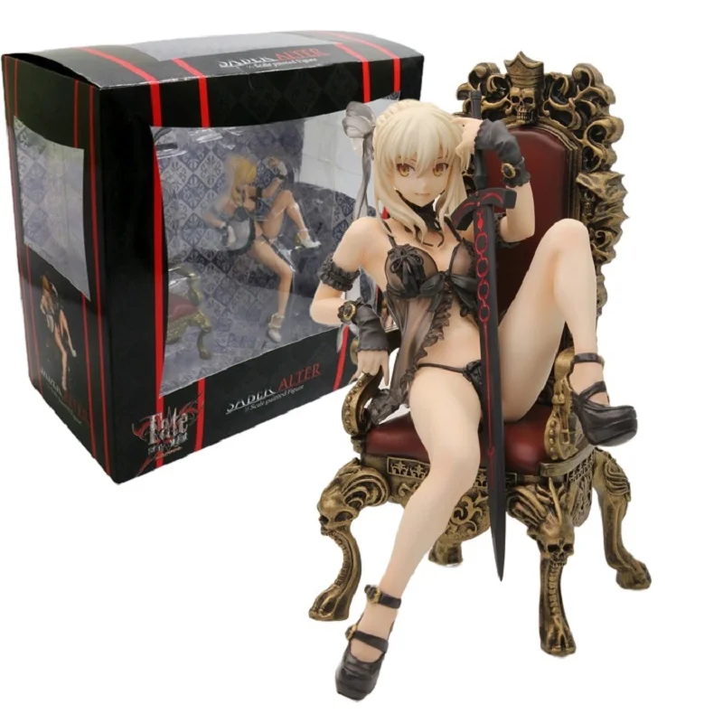 

Japanese Anime Fate Stay Night Lingerie Sexy Girl Figure PVC Action Figure Stand Toys Collection Model Doll Toy Gift