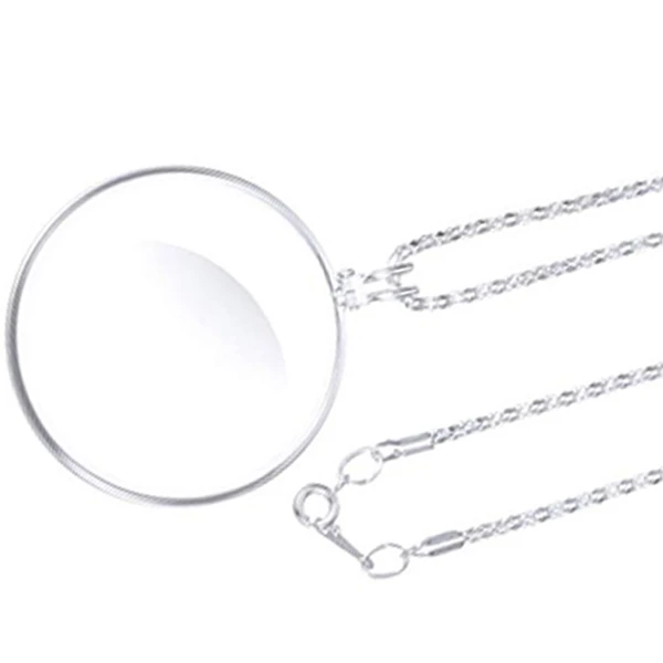 4 Pieces 5X Magnifying Glass Necklace Magnifier Pendant Optical with Chain for Library Reading Zoomi | Инструменты
