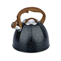 stainless steel water kettle large capacity solid universal whistle kettle wooden handle chaleira com apito boil water kettle