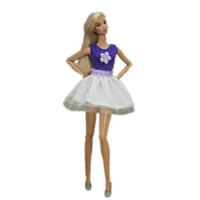16 bjd doll clothes for barbie outfit set clothing fashion purple top tank shirt lace skirt dresses 11 5 dolls accessories toy
