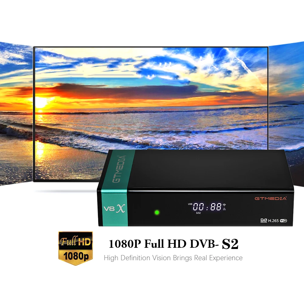 Спутниковый приемник gtmedia V8X обновленная GTmedia V8 Нова и встроенным модулем Wi Fi Honor DVB