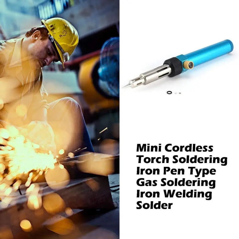 

Mini Cordless Torch Soldering Iron heat HT-B01 Blow Torch Cordless Solder Iron Pen Shaped Gas Soldering Iron Gun Welding Tool